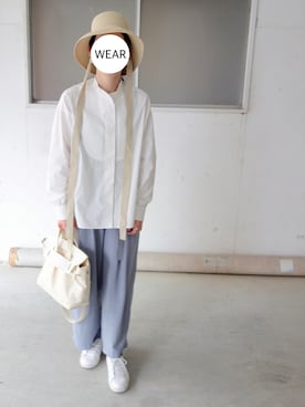 「Cabas （キャバ）のアイテム」を使った、srinさん（レディース・163cm）の春コーディネート