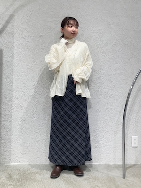 「ナロースカート」｜はやたさん（レディース・158cm）の秋コーディネート