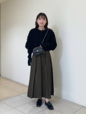 「KBF（ケイビーエフ）のベストセパレートワンピース（ワンピース）」を使った、はやたさん（レディース・158cm）の秋コーディネート