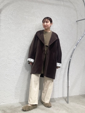 「ベロア」｜「アイテム（ワンピース/ドレス）」を使った、はやたさん（レディース・158cm）の冬コーディネート