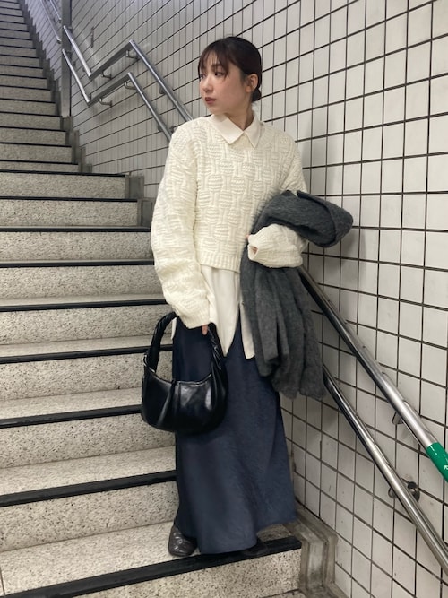 セール】クラッシュサテンナロースカート（スカート）｜KBF