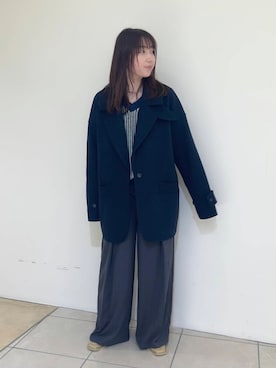 「コクーンコート」｜はやたさん（レディース・158cm）の秋コーディネート