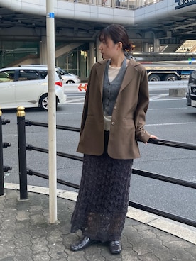 「アイテム（その他トップス）」を使った、はやたさん（レディース・158cm）の秋コーディネート