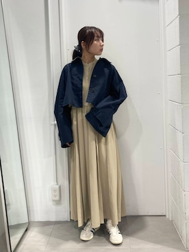 「アイテム（バンダナ/スカーフ）」を使った、はやたさん（レディース・158cm）の冬コーディネート