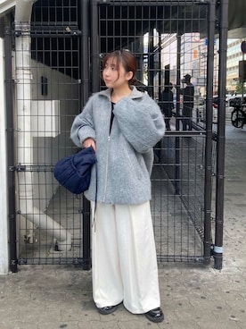 「KBF（ケイビーエフ）のシアーベロアシャーリングスリーブトップス（Tシャツ/カットソー）」を使った、はやたさん（レディース・158cm）の秋コーディネート