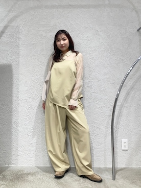 styling/ シアーシャツセットアップ MURUA（ムルーア）の「【セット販売】シアーシャツ&シアーパンツセット