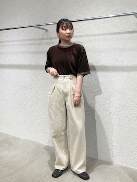 「アイテム（シュシュ）」を使った、はやたさん（レディース・158cm）の夏コーディネート