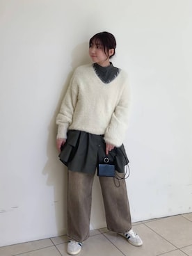 「アイテム（財布）」を使った、はやたさん（レディース・158cm）の冬コーディネート