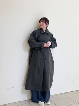 「KBF（ケイビーエフ）のWIDEワイドパンツ（その他パンツ）」を使った、はやたさん（レディース・158cm）の冬コーディネート