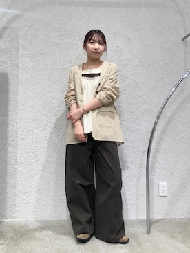 「アイテム（その他トップス）」を使った、はやたさん（レディース・158cm）の春コーディネート