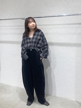 「アイテム（その他シューズ、グレー系）」を使った、はやたさん（レディース・158cm）の秋コーディネート