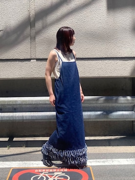 「KBF（ケイビーエフ）のアイテム」を使った、はやたさん（レディース・158cm）の夏コーディネート