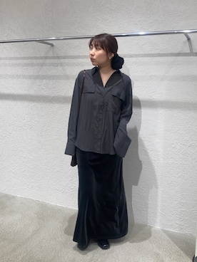 「アイテム（ヘアゴム）」を使った、はやたさん（レディース・158cm）の秋コーディネート