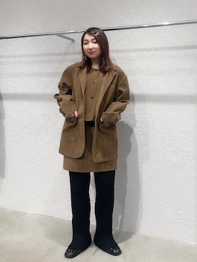 「アイテム（その他アウター）」を使った、はやたさん（骨格ウェーブ・レディース・158cm）の秋コーディネート