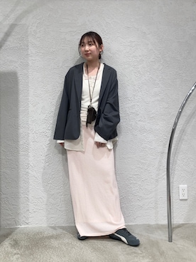 「KBF（ケイビーエフ）のアイテム（バッグ）」を使った、はやたさん（レディース・158cm）の春コーディネート