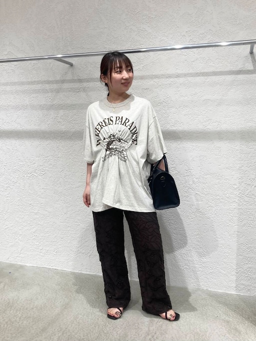 シャーリングプリントTEE
