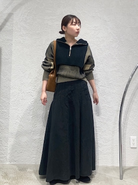 「スカートコーデ」｜「アイテム（ローファー）」を使った、はやたさん（レディース・158cm）の秋コーディネート