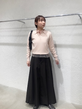 「アイテム（その他シューズ、グレー系）」を使った、はやたさん（レディース・158cm）の秋コーディネート