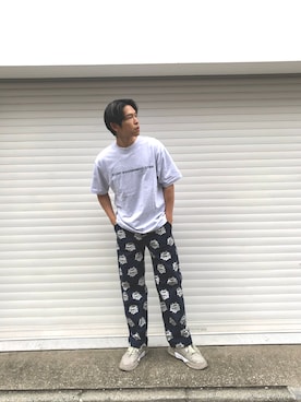 「LMCのアイテム（トップス）」を使った、miloさん（メンズ・179cm）の夏コーディネート