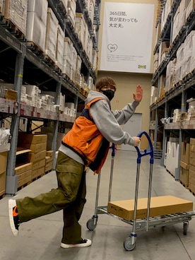 「IKEA（イケア）のアイテム（その他）」を使った、N(エヌ）さん（メンズ・175cm）の冬コーディネート