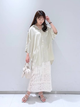 「アイテム（チョーカー）」を使った、𝘵 𝘰 𝘺 𝘰 .さん（レディース・160cm・30代）の夏コーディネート