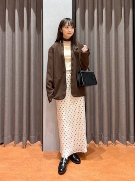 「アイテム（ジャケット/アウター）」を使った、𝘵 𝘰 𝘺 𝘰 .さん（レディース・160cm・30代）の秋コーディネート