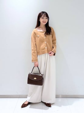 「アイテム（チョーカー）」を使った、𝘵 𝘰 𝘺 𝘰 .さん（レディース・160cm・30代）の秋コーディネート