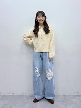 「アイテム（チョーカー）」を使った、𝘵 𝘰 𝘺 𝘰 .さん（レディース・160cm・30代）の冬コーディネート