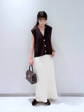 「アイテム（チョーカー）」を使った、𝘵 𝘰 𝘺 𝘰 .さん（レディース・160cm・30代）の夏コーディネート