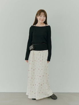 「ローリーズスタイル_LOWRYS FARM」｜𝘵 𝘰 𝘺 𝘰 .さん（レディース・160cm）の秋コーディネート