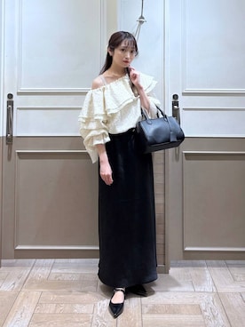 「アイテム（チョーカー）」を使った、𝘵 𝘰 𝘺 𝘰 .さん（レディース・160cm・30代）の秋コーディネート