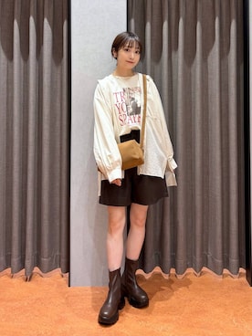「アイテム（チョーカー）」を使った、𝘵 𝘰 𝘺 𝘰 .さん（レディース・160cm・30代）の秋コーディネート