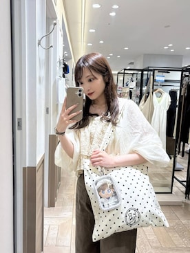 「アイテム（ブルゾン、ホワイト系）」を使った、𝘵 𝘰 𝘺 𝘰 .さん（レディース・160cm）の夏コーディネート