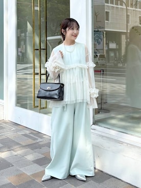 「アイテム（アクセサリー）」を使った、𝘵 𝘰 𝘺 𝘰 .さん（レディース・160cm・30代）の夏コーディネート