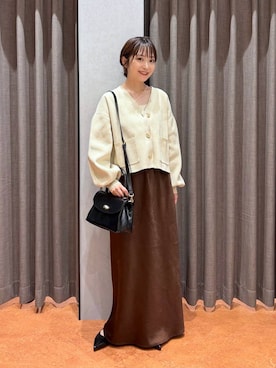 「アイテム（バッグ）」を使った、𝘵 𝘰 𝘺 𝘰 .さん（レディース・160cm・30代）の秋コーディネート
