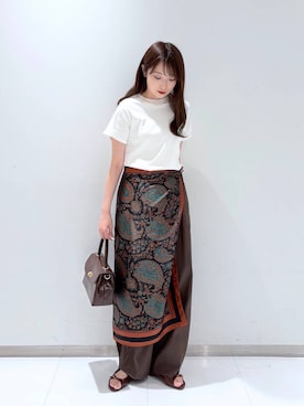 「アイテム（ボストンバッグ）」を使った、𝘵 𝘰 𝘺 𝘰 .さん（レディース・160cm・30代）の夏コーディネート