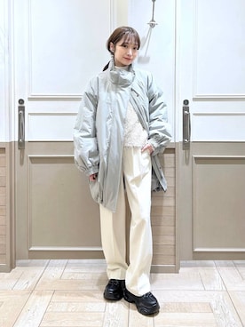 「アイテム（バレッタ/ヘアクリップ）」を使った、𝘵 𝘰 𝘺 𝘰 .さん（レディース・160cm・20代）の冬コーディネート
