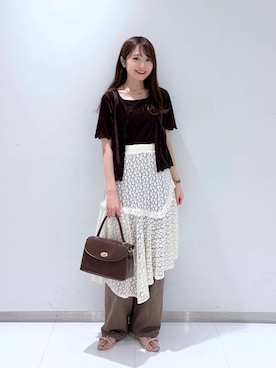 「アイテム（ボストンバッグ）」を使った、𝘵 𝘰 𝘺 𝘰 .さん（レディース・160cm・30代）の夏コーディネート