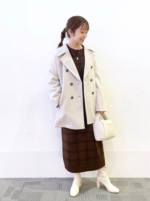 セール】ウィンドウペン柄ワンピース 259260（ワンピース）｜LOWRYS