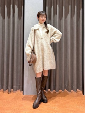 「アイテム（ボストンバッグ）」を使った、𝘵 𝘰 𝘺 𝘰 .さん（レディース・160cm・30代）の秋コーディネート