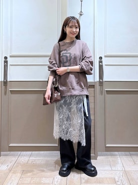 「アイテム（スウェット）」を使った、𝘵 𝘰 𝘺 𝘰 .さん（レディース・160cm・30代）の夏コーディネート