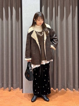 𝘵 𝘰 𝘺 𝘰 .さん（レディース・160cm）の冬コーディネート