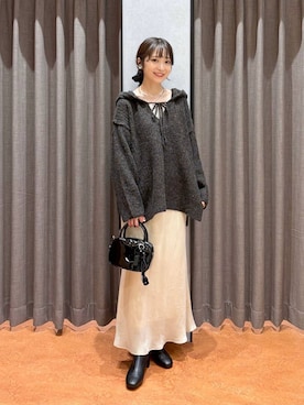 「アイテム（チョーカー）」を使った、𝘵 𝘰 𝘺 𝘰 .さん（レディース・160cm・30代）の秋コーディネート