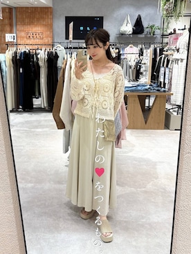 「Me%（ミィパーセント）のアイテム」を使った、𝘵 𝘰 𝘺 𝘰 .さん（レディース・160cm）の春コーディネート