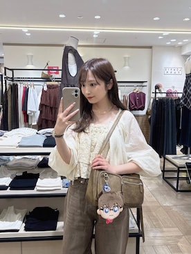 「アイテム（ブルゾン、ホワイト系）」を使った、𝘵 𝘰 𝘺 𝘰 .さん（レディース・160cm）の夏コーディネート