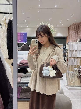 「アイテム（イヤリング）」を使った、𝘵 𝘰 𝘺 𝘰 .さん（レディース・160cm・30代）の秋コーディネート