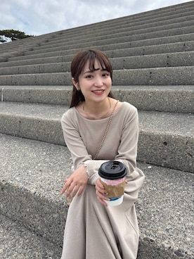 「Me%（ミィパーセント）のアイテム」を使った、𝘵 𝘰 𝘺 𝘰 .さん（レディース・160cm）の春コーディネート