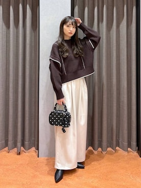 「アイテム（ブーツ）」を使った、𝘵 𝘰 𝘺 𝘰 .さん（レディース・160cm・30代）の秋コーディネート