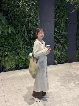 「アイテム（バレッタ/ヘアクリップ）」を使った、𝘵 𝘰 𝘺 𝘰 .さん（レディース・160cm）の秋コーディネート