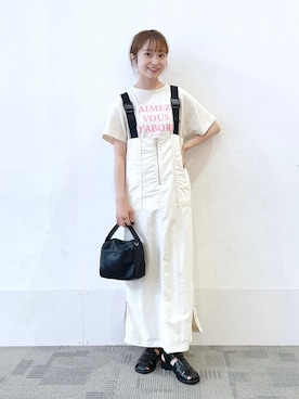 「タックイン」｜「アイテム（ワンピース/ドレス）」を使った、𝘵 𝘰 𝘺 𝘰 .さん（レディース・160cm）の夏コーディネート